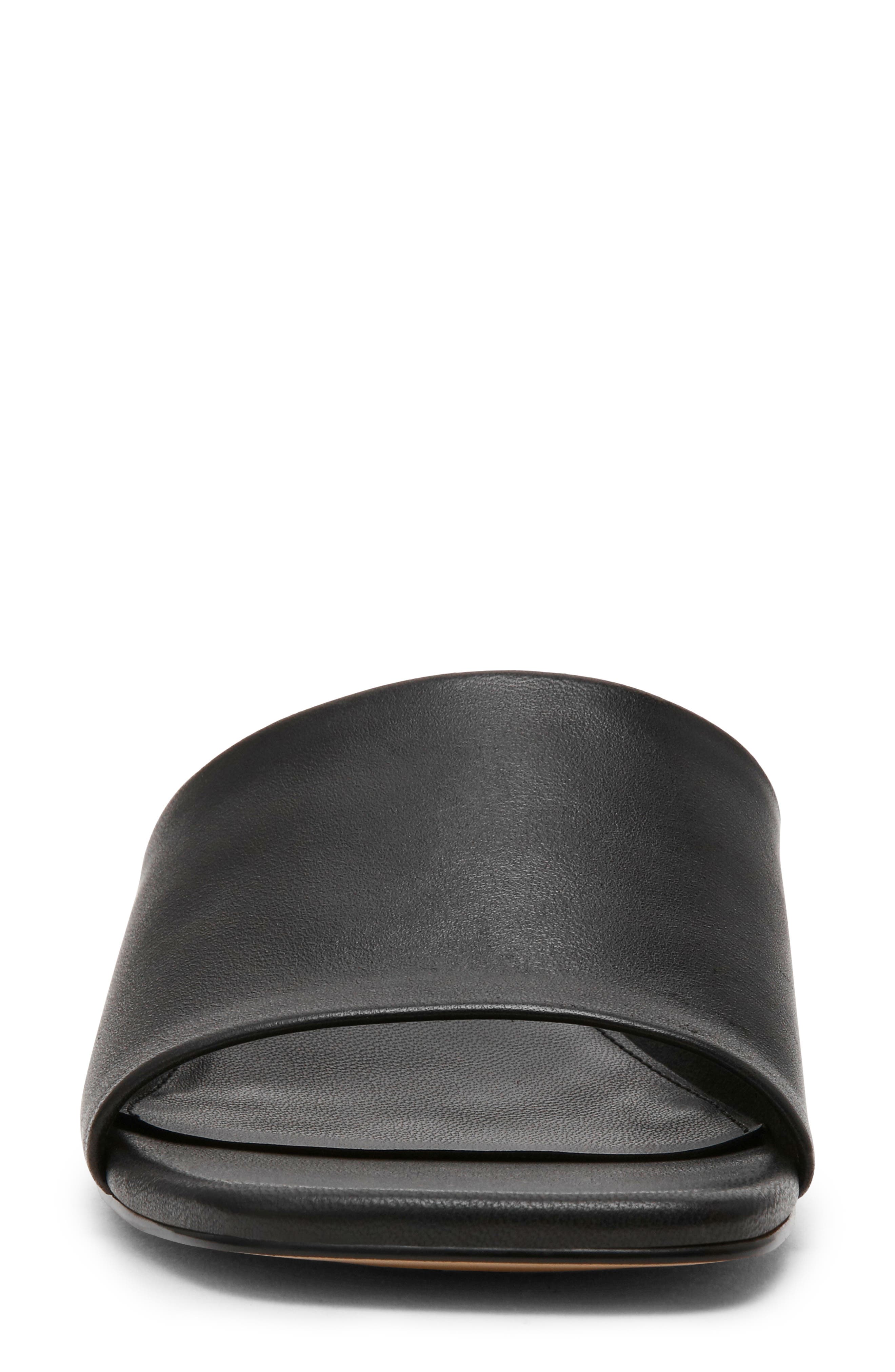 Steve Madden Montgomery Block Heel Sandal, Alternate, color, Black Leather