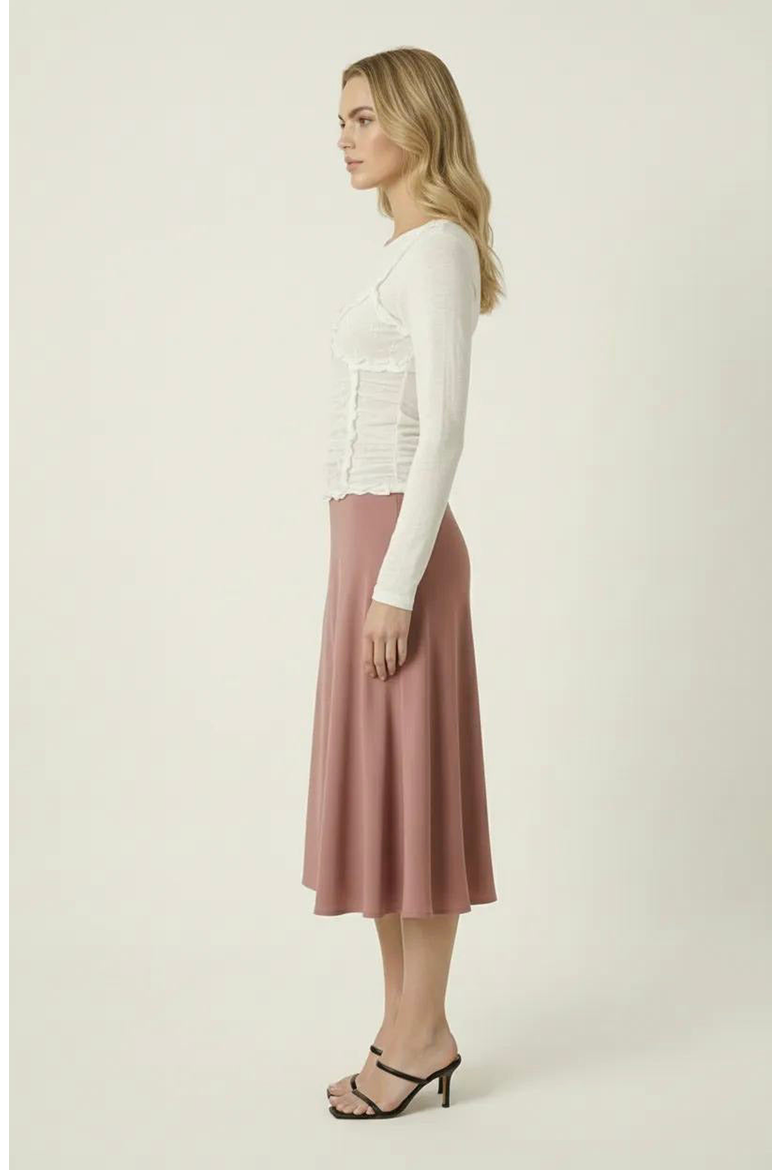 Long Sleeve Layered Lace Top, Alternate, color, Ivory
