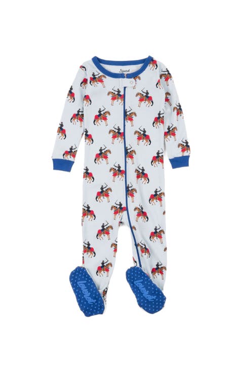 Footed Printed Cotton Pajamas, Animal, Holiday & Fun Prints (Baby)