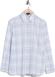 Theory Plaid Menswear Button Shirt