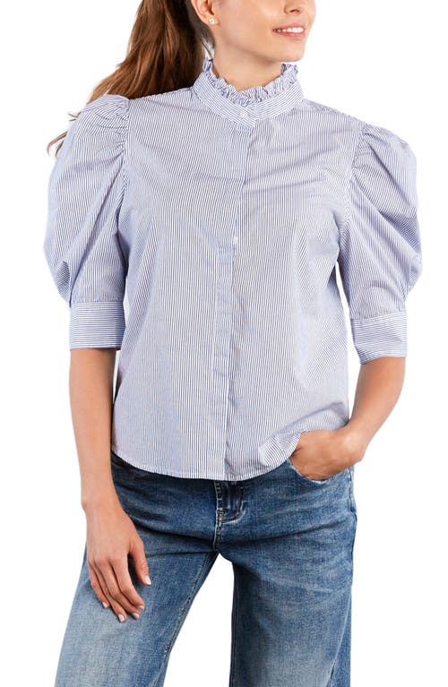 Billy T Super Puff Shirt In Blue