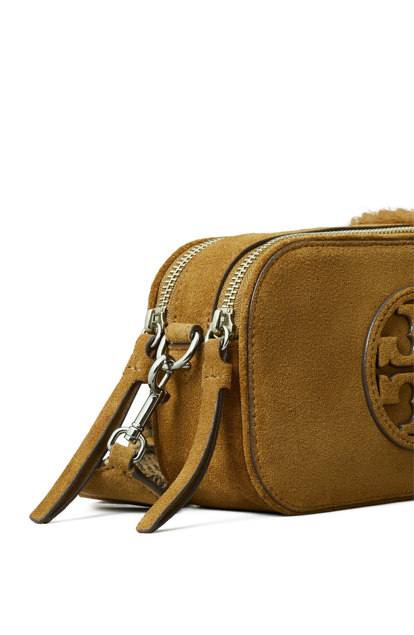 Miller Mini Suede Crossbody Bag, Alternate, color, TOFFEE