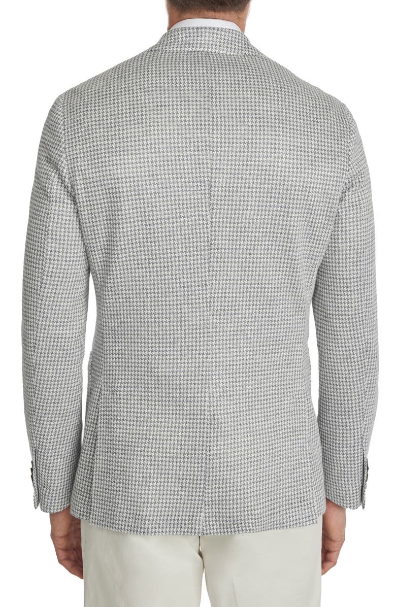Jack Victor Queens Houndstooth Knit Linen Blend Sport Coat, Alternate, color, 