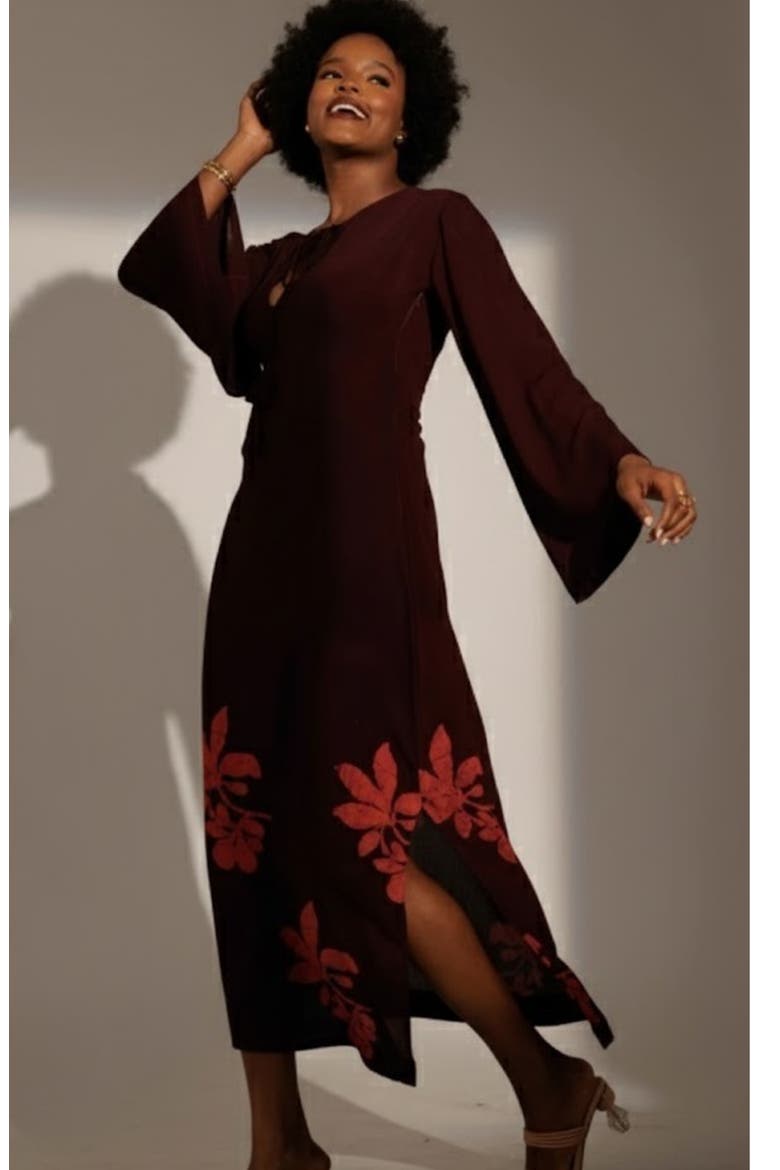 Naj Dress, Alternate, color, Burgundy