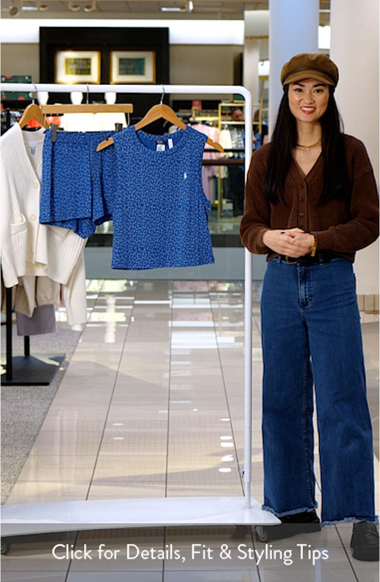 Logo Detail Cotton Short Pajamas, sales video thumbnail