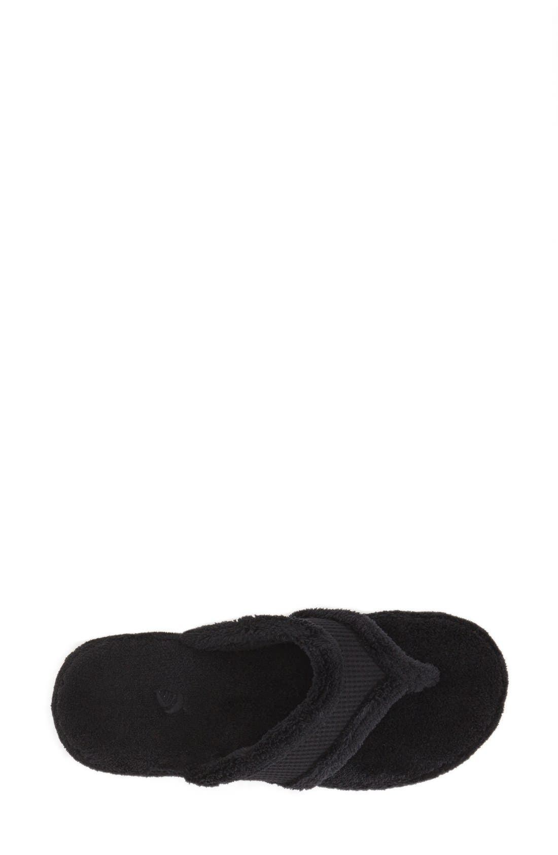 Waffle Spa Slipper (Nordstrom Exclusive), Alternate, color, BLACK