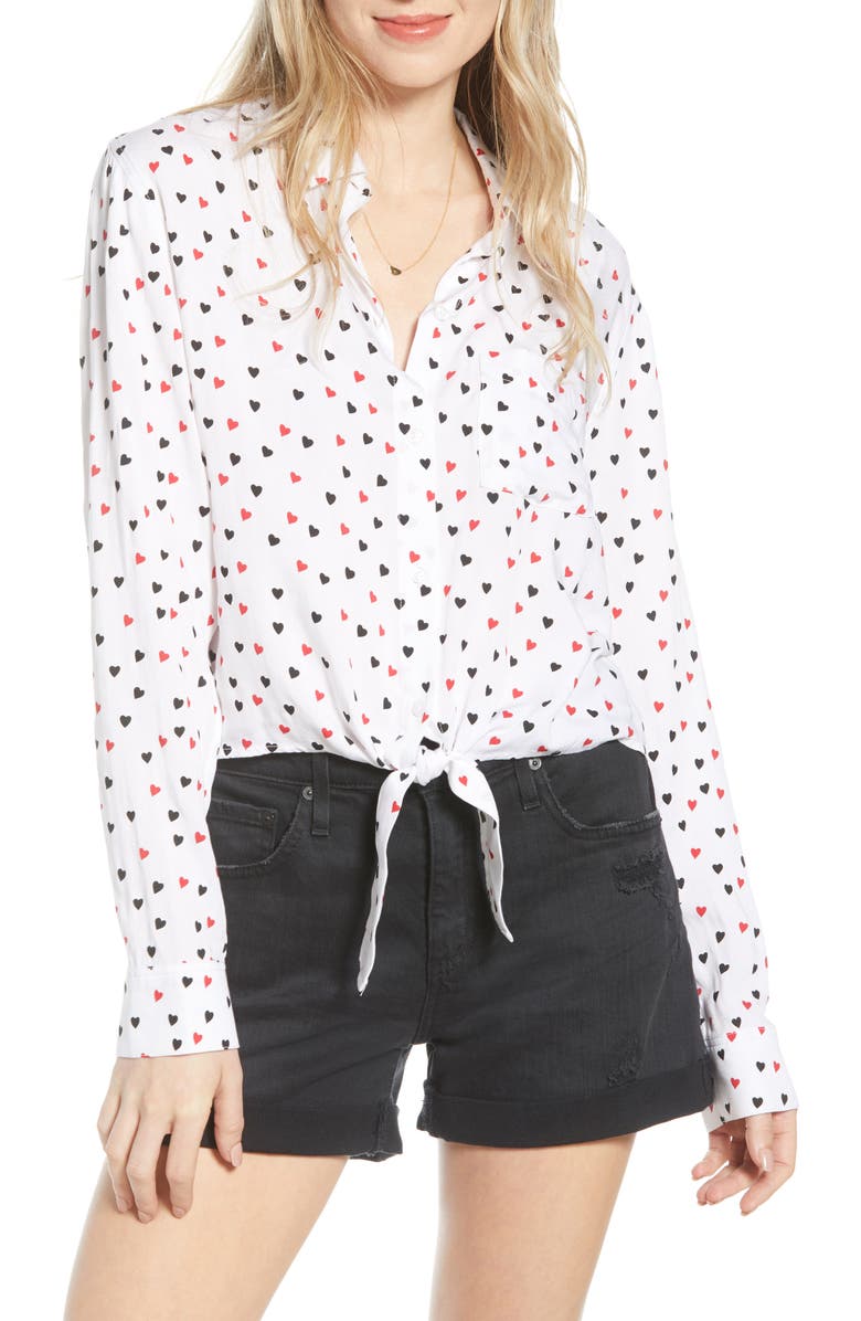 Rails Val Tie Front Shirt, Main, color,