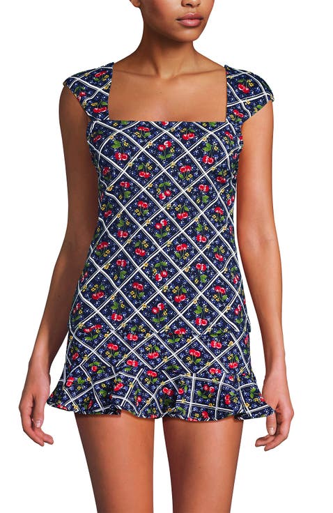Womens Square Neck Underwire Square Back Tankini Swimsuit Top