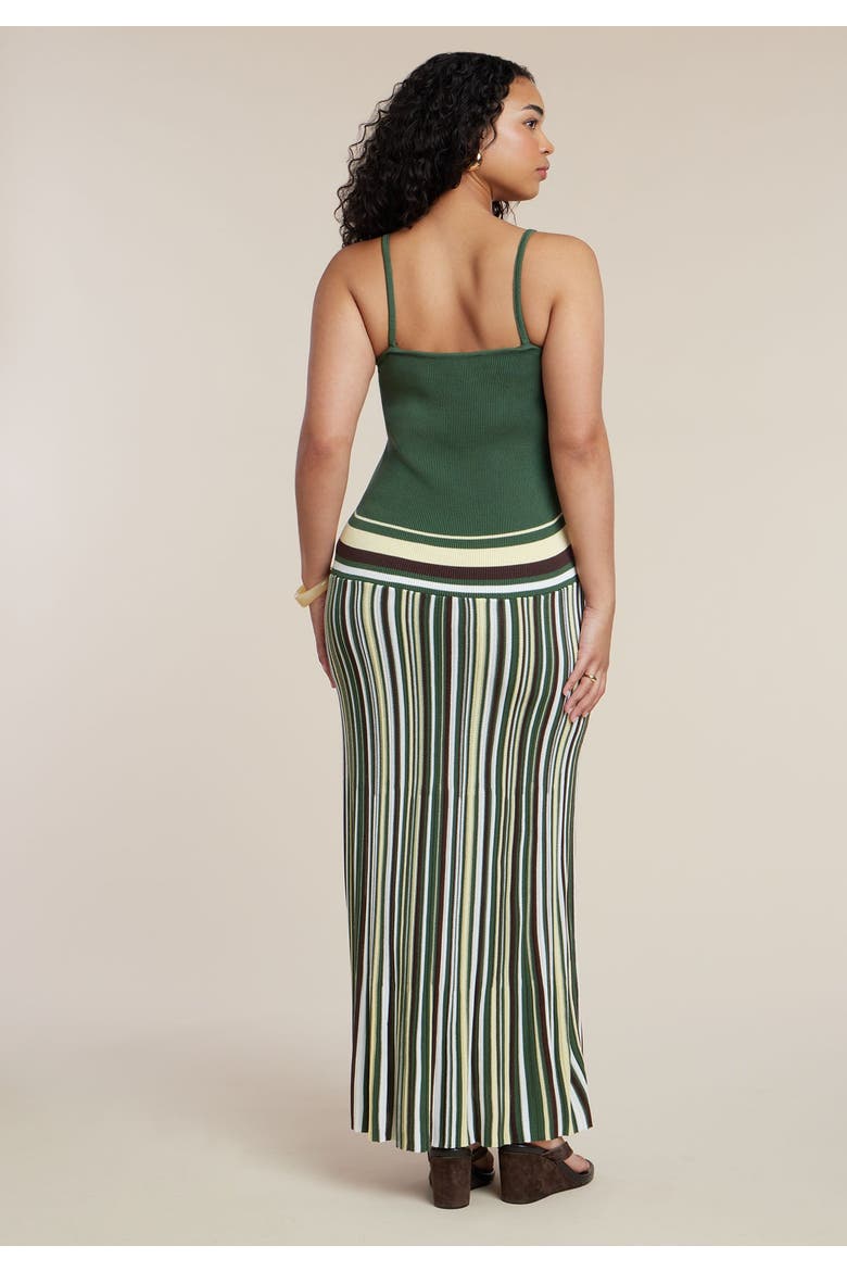 Drop Waist Maxi Dress, Alternate, color, EARTH STRIPE