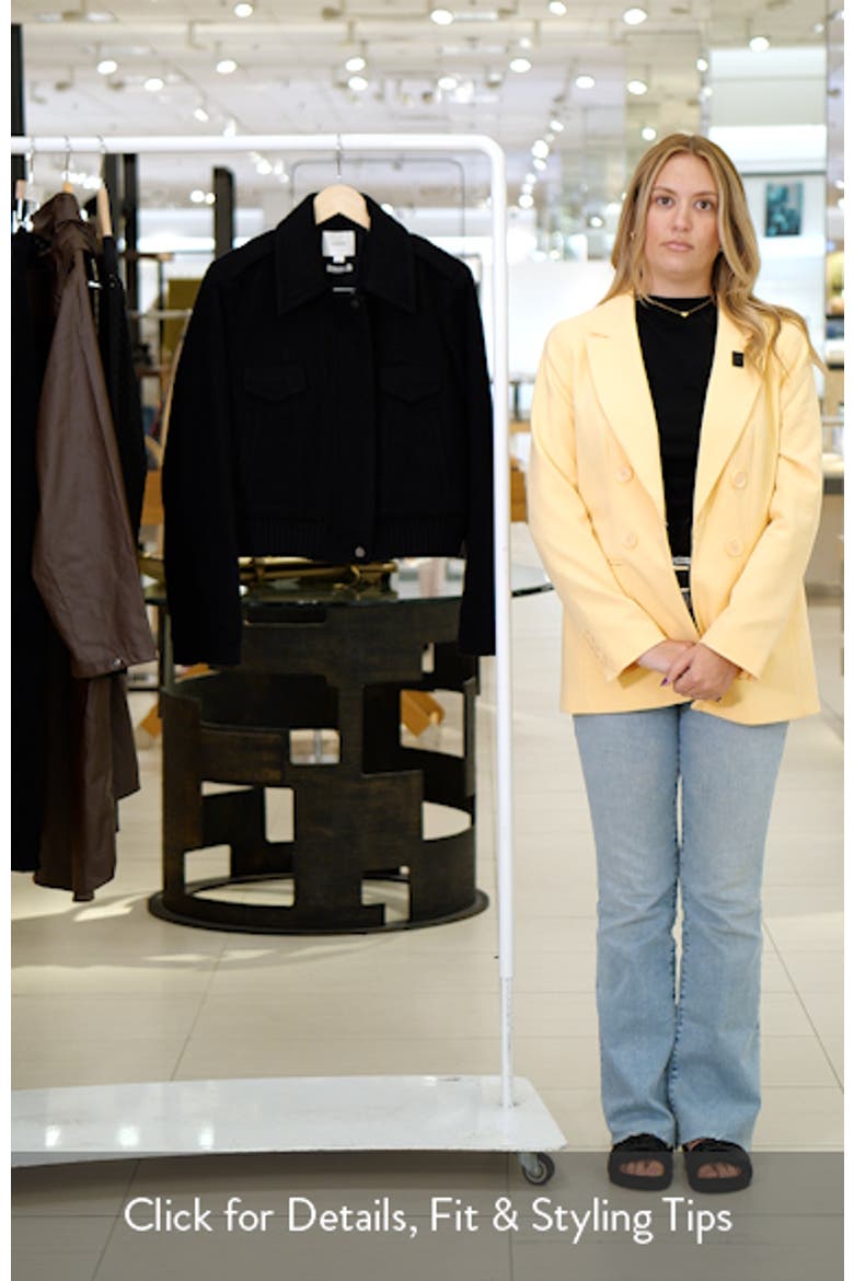 Wool Blend Crop Jacket video
