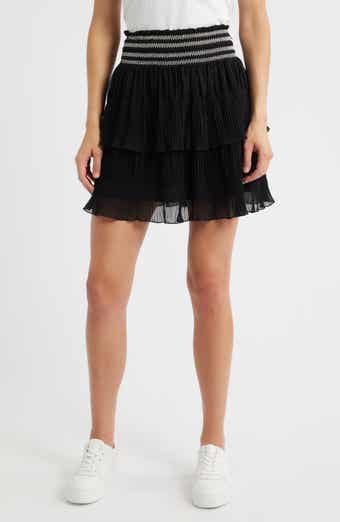Vesia Plissé Pull-On Miniskirt