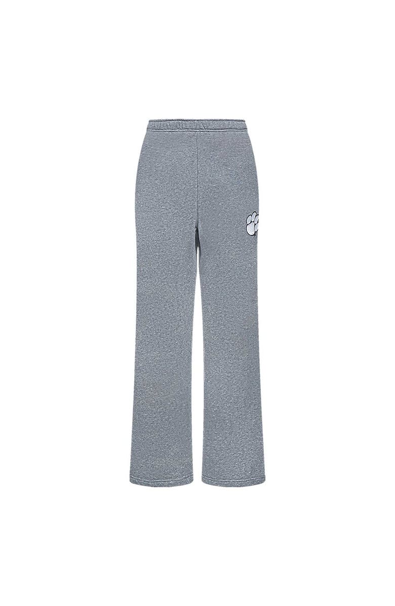 PRO STANDARD Women's Pro Standard Heather Charcoal Clemson Tigers Tonal Neutral Relaxed Fit Fleece Sweatpants, Alternate, color, Heather Charcoal