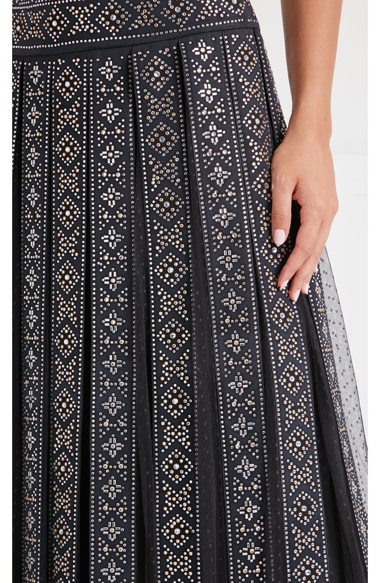 Temperley London Gallantry Skirt, Alternate, color, Black