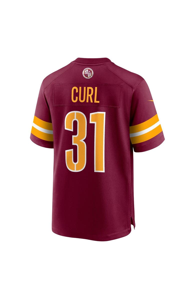 Nike Men's Nike Kamren Curl Burgundy Washington Commanders Game Jersey, Alternate, color, 