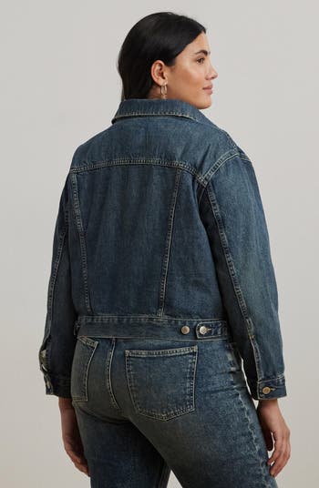 Crop Denim Trucker Jacket