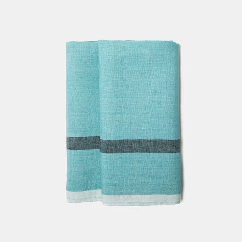 Set of 2 Laundered Linen Tea Towels