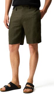 Rodd & Gunn Resort Flat Front Linen Bermuda Shorts