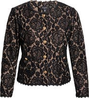 Tahari ASL Bonded Lace Jacket