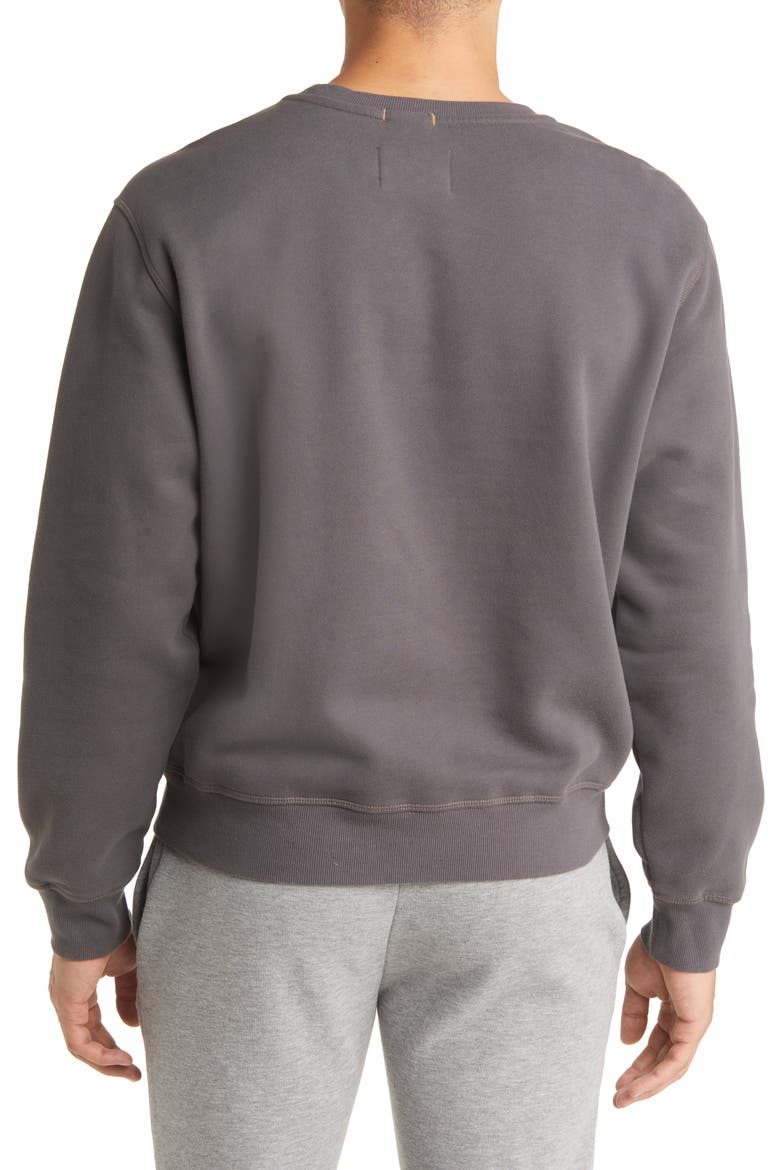 Topher Crewneck Sweatshirt, Alternate, color, COAL