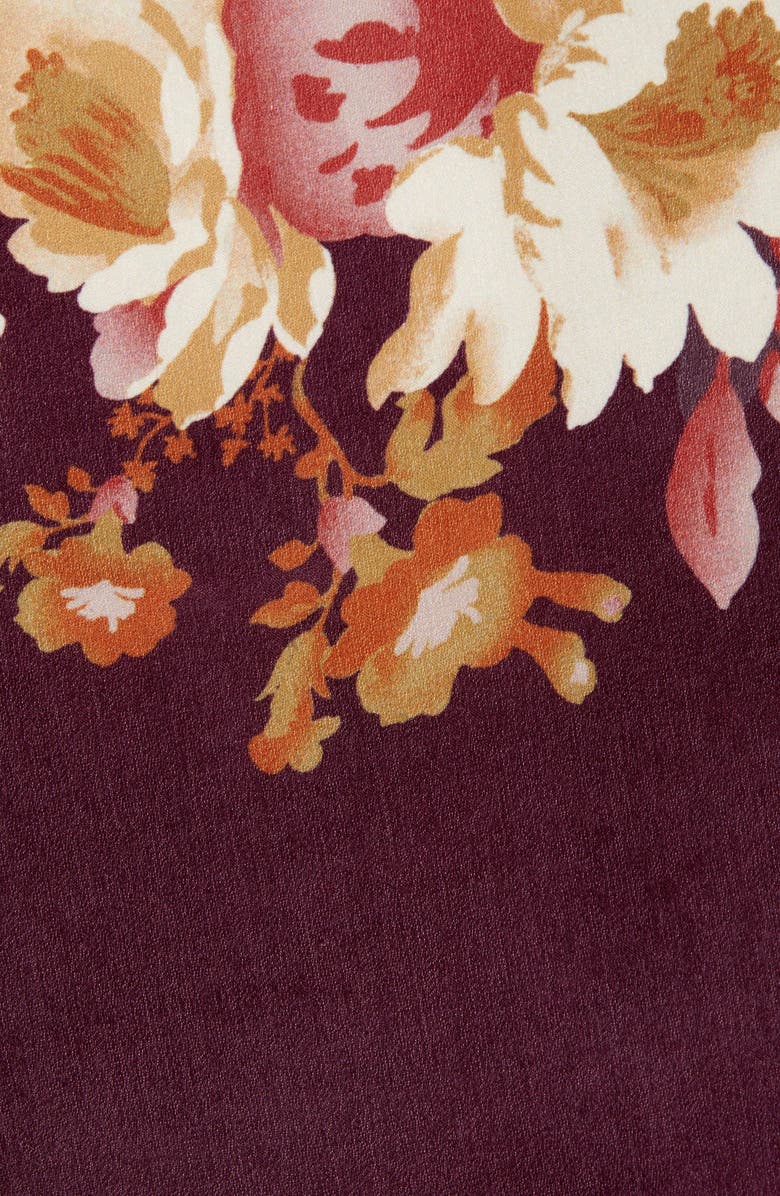 Nordstrom Floral Satin Open Jacket, Alternate, color,