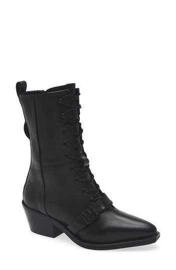 Allsaints Kaylee Lace-up Boot In Black