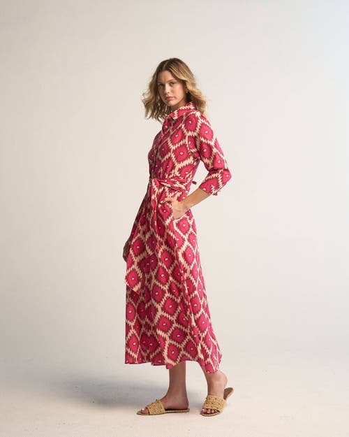 Guadalupe Design Luciana Ikat Multi Dress In Pink