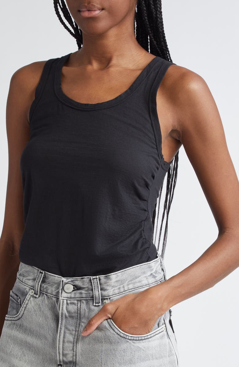 Haikure May Ruched Cotton Tank, Alternate, color, 