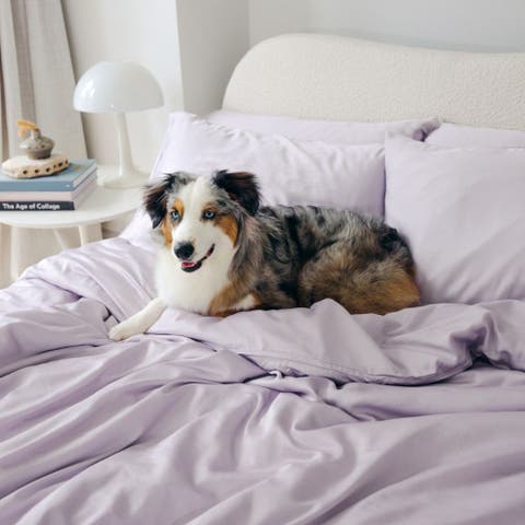 Organic Natural Sateen Duvet Cover Set