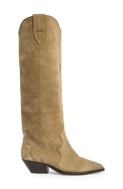 Isabel Marant Denvee Tall Western Boot In Brown