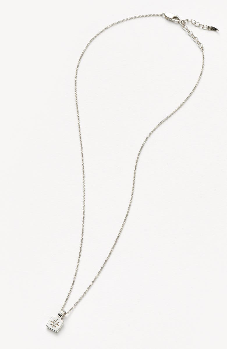 Missoma Engravable Cubic Zirconia Star Pendant Necklace, Alternate, color, 