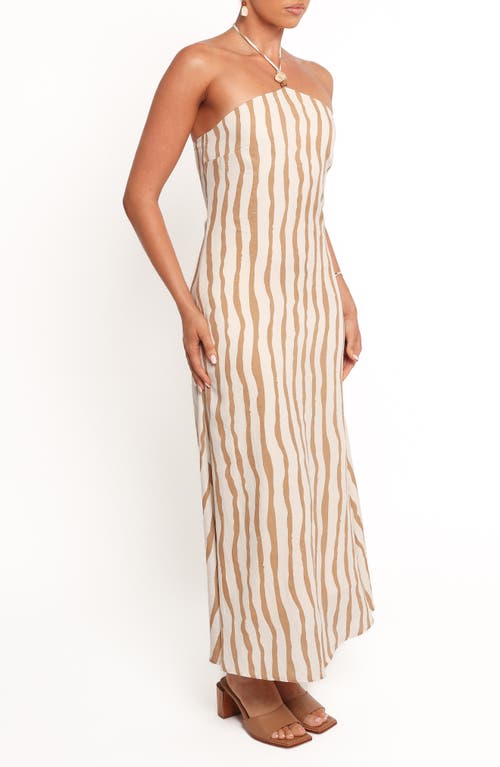 Petal And Pup Petal & Pup Kim Halter Maxi Dress In Brown