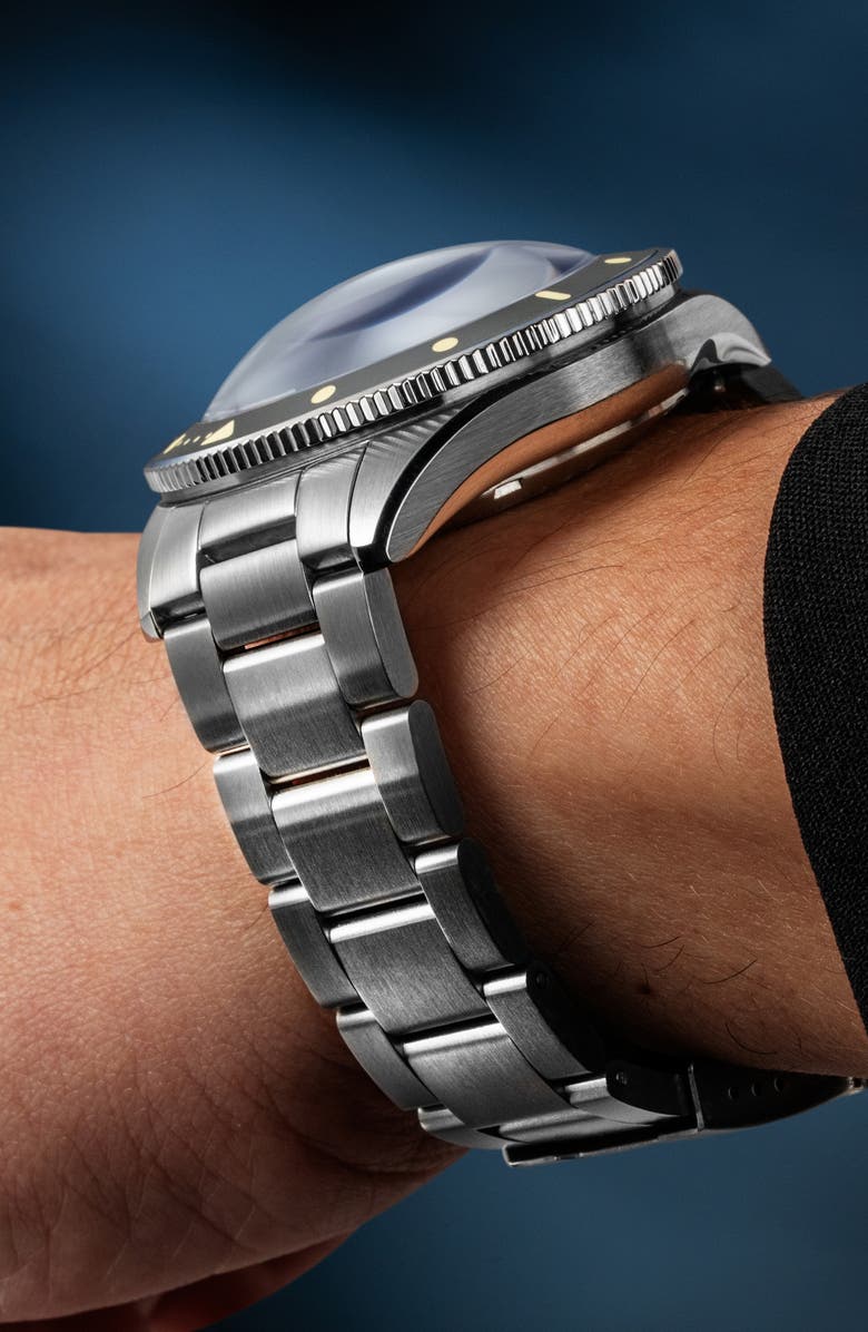 SPINNAKER Challenger Automatic Bracelet Watch, 42mm, Alternate, color, Grey