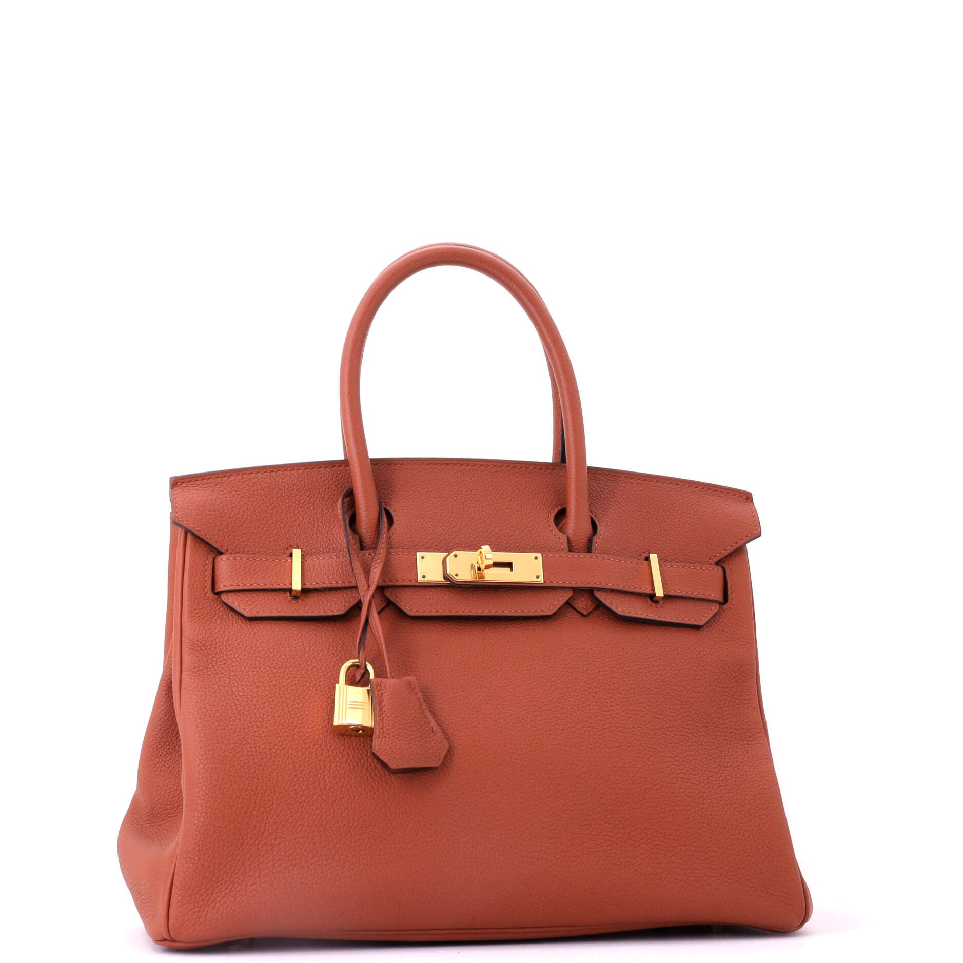 Pre-Owned Hermes Birkin Handbag Brown Togo with Gold Hardware 30, Alternate, color, Cuivre