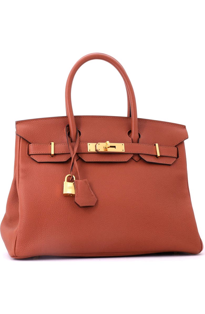 Pre-Owned Hermes Birkin Handbag Brown Togo with Gold Hardware 30, Alternate, color, Cuivre