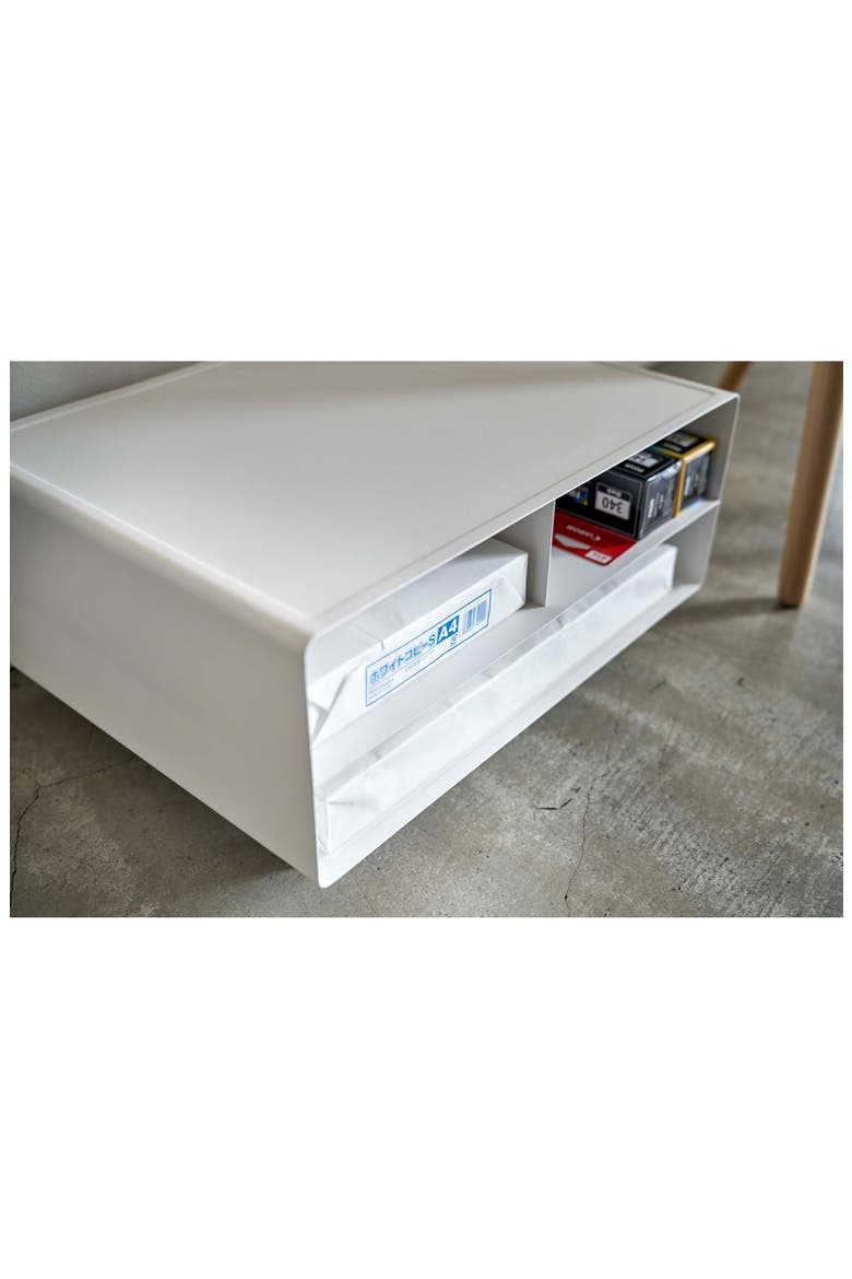 Tower Desktop Printer Stand, Alternate, color, WHITE