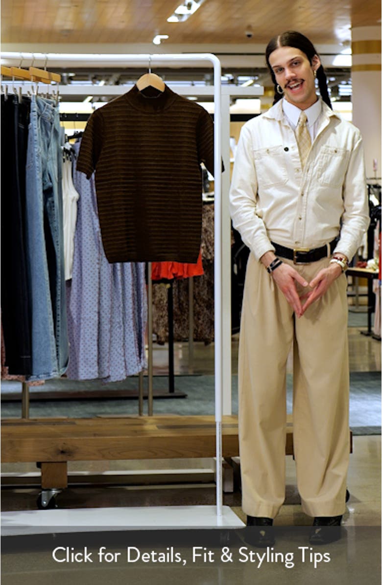 Lottie Mock Neck Short Sleeve Sweater, sales video thumbnail