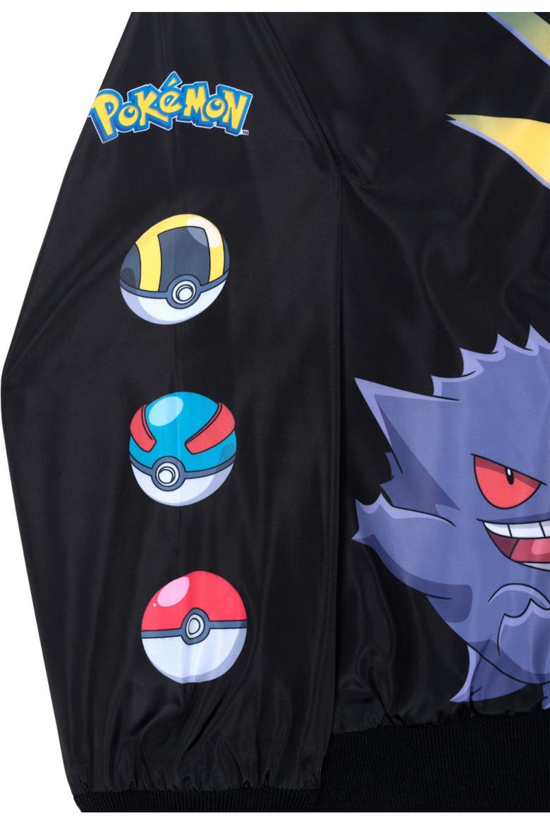 Bomber Jacket, Alternate, color, Black Pokemon