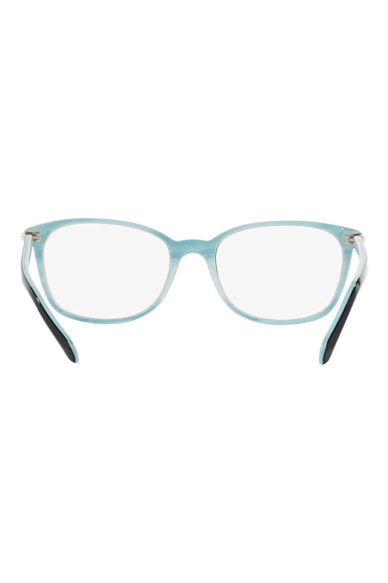 Universal Fit 53mm Square Optical Glasses, Alternate, color, BLACK BLUE