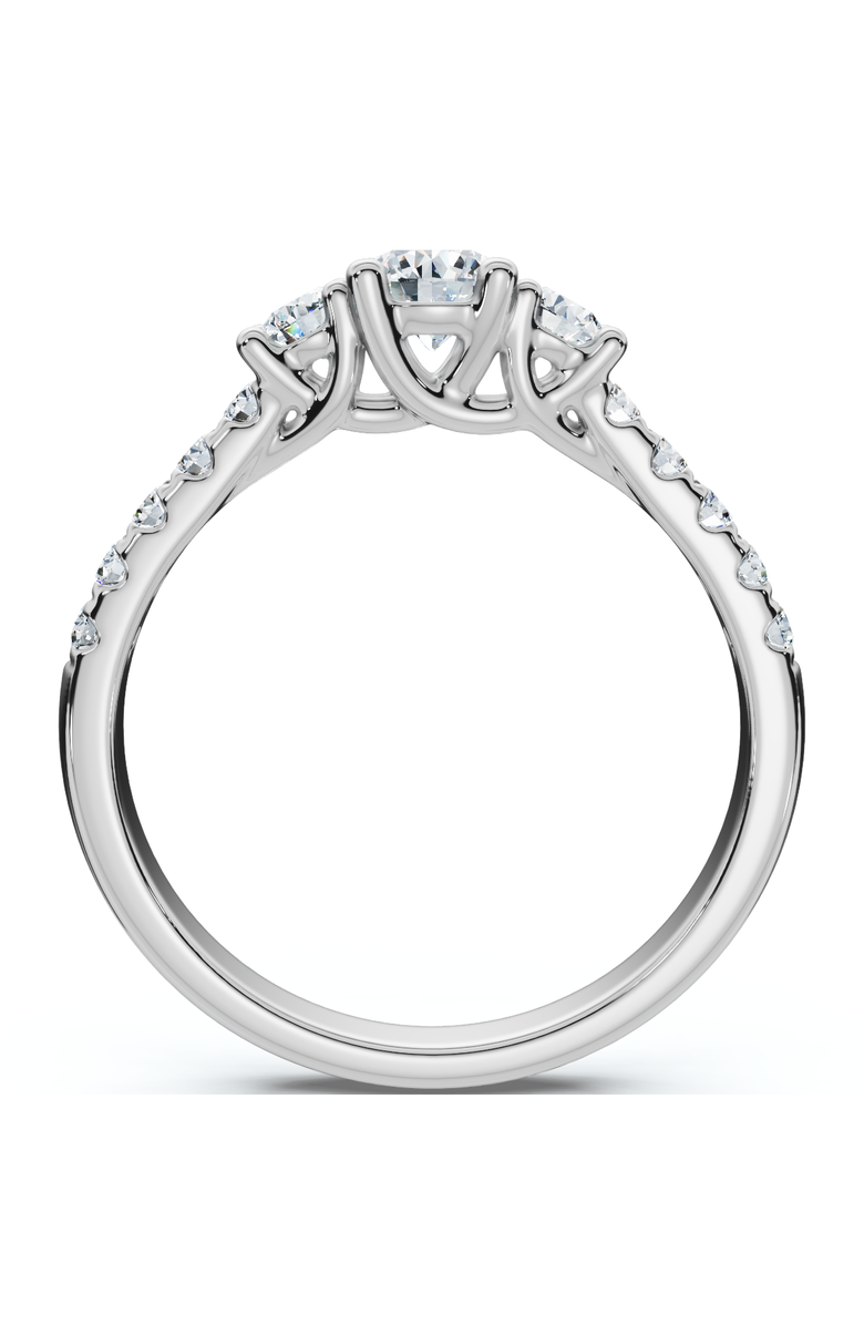 Bliss Diamond 3/4ct Elira Three Stone Diamond Ring 10K Gold Lab Grown, Alternate, color, 10K White Gold