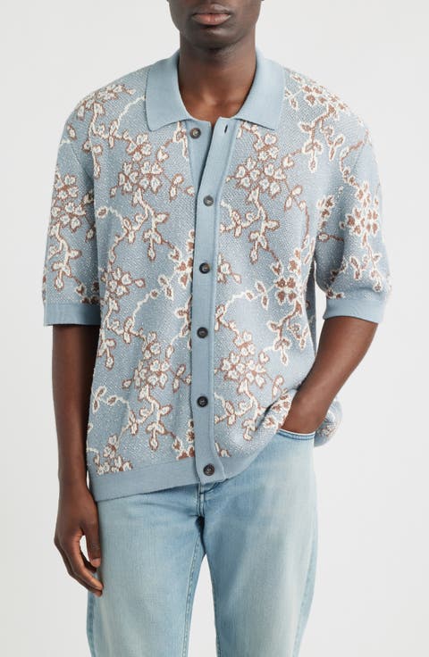 Trellis Cotton Jacquard Sweater