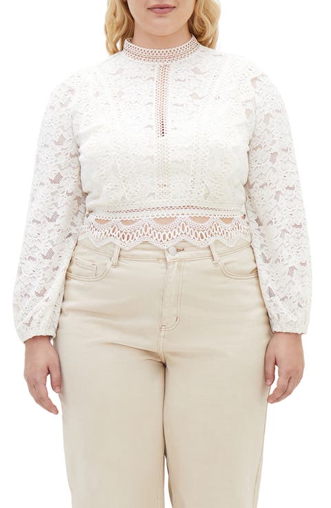 Lucielle Lace Top (Plus)