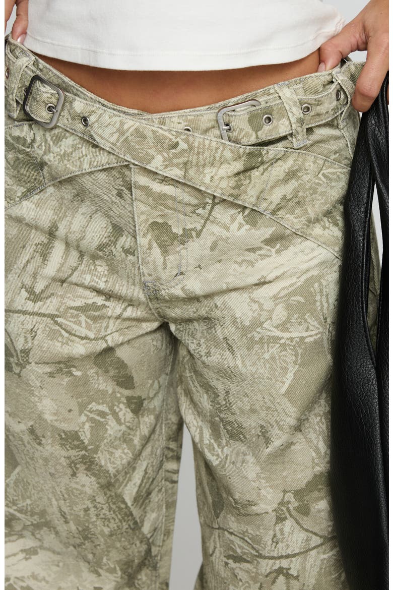 McKinley Mid Rise Wide Leg Camo Jeans, Alternate, color, CAMOFLAUGE