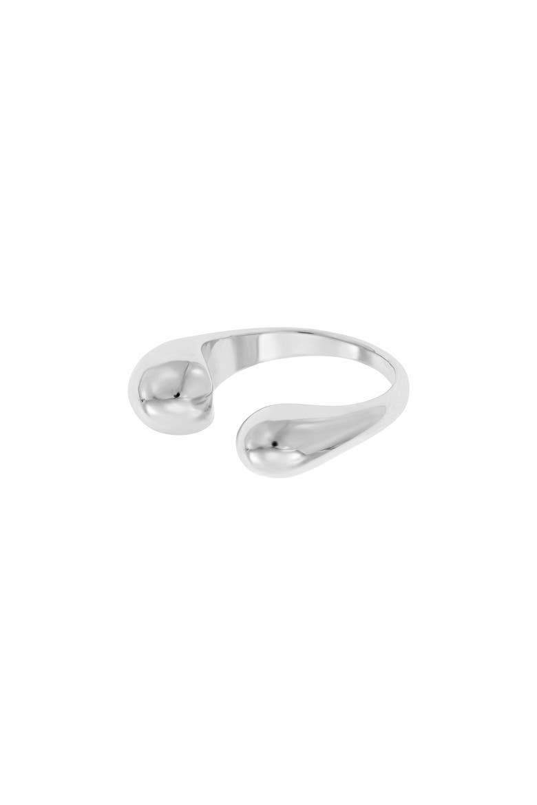 14k Gold Plated Samantha Ring Dainty Stackable Trendy Gift, Main, color, Silver