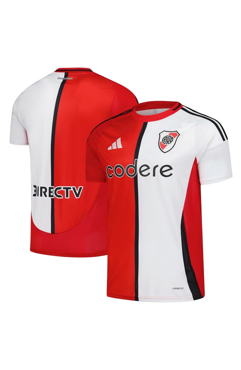 adidas Men's adidas White/Red Club Atlético River Plate 2024/25 Third Replica Jersey, Alternate, color, White