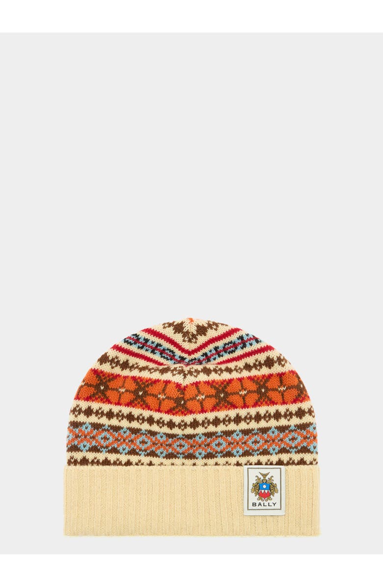 Bally Winter Capsule Beanie, Main, color, Yellow