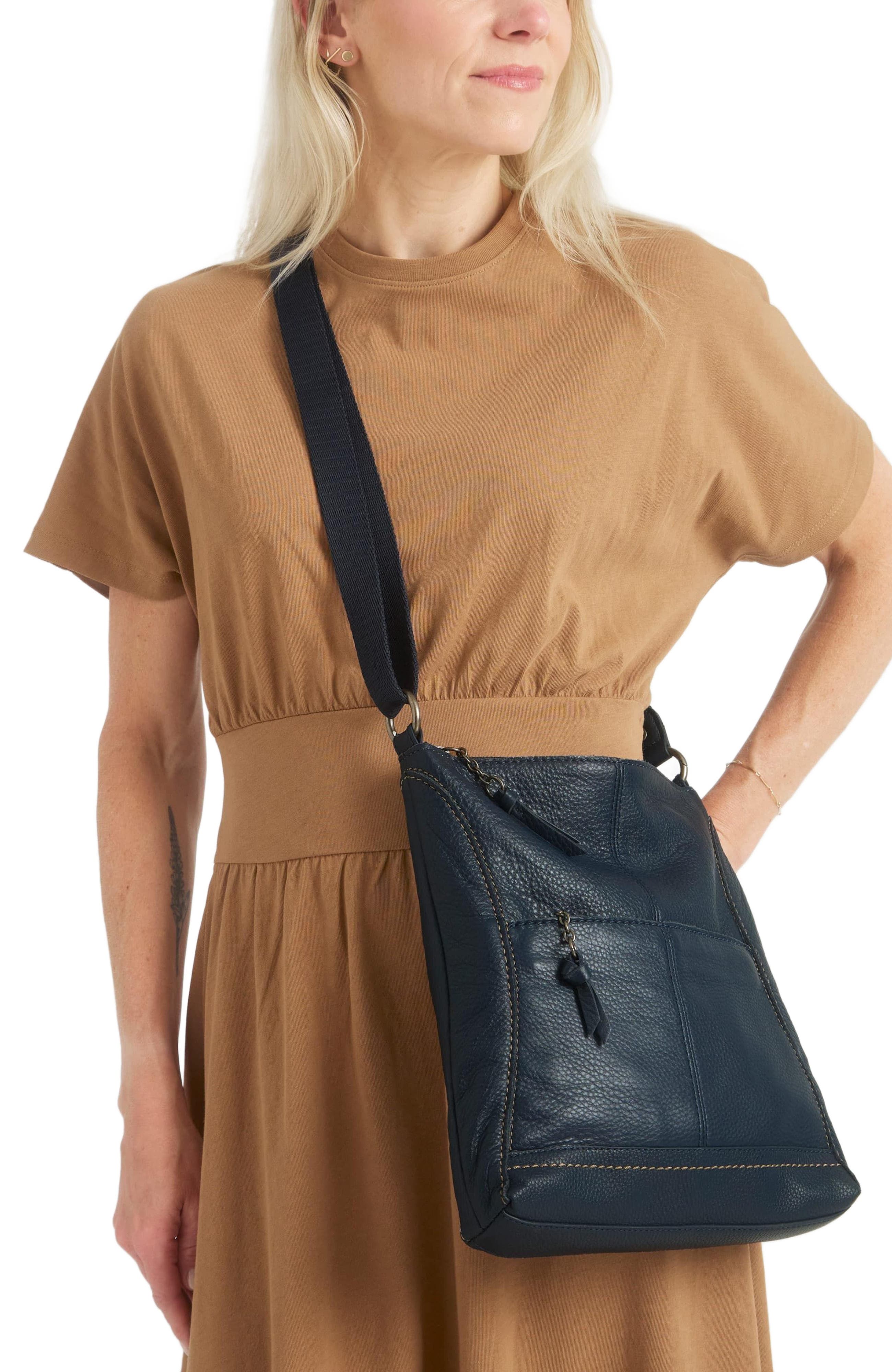 Lucia Crossbody Leather Bag, Alternate, color, Mahogany Stitch