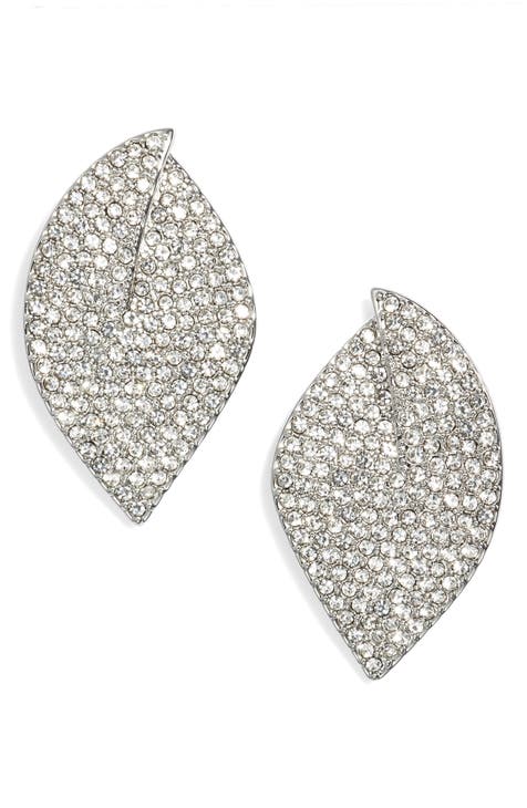 NEW LELE SADOUGHI Garden Iris online Earrings Clip On Howlite Petal Drop Earrings- $225