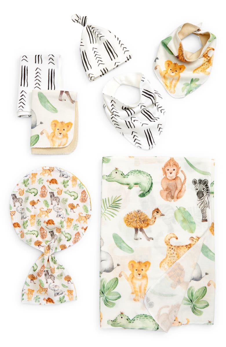 STINA AND MAE Safari Life Oh Baby! Gift Set, Main, color,