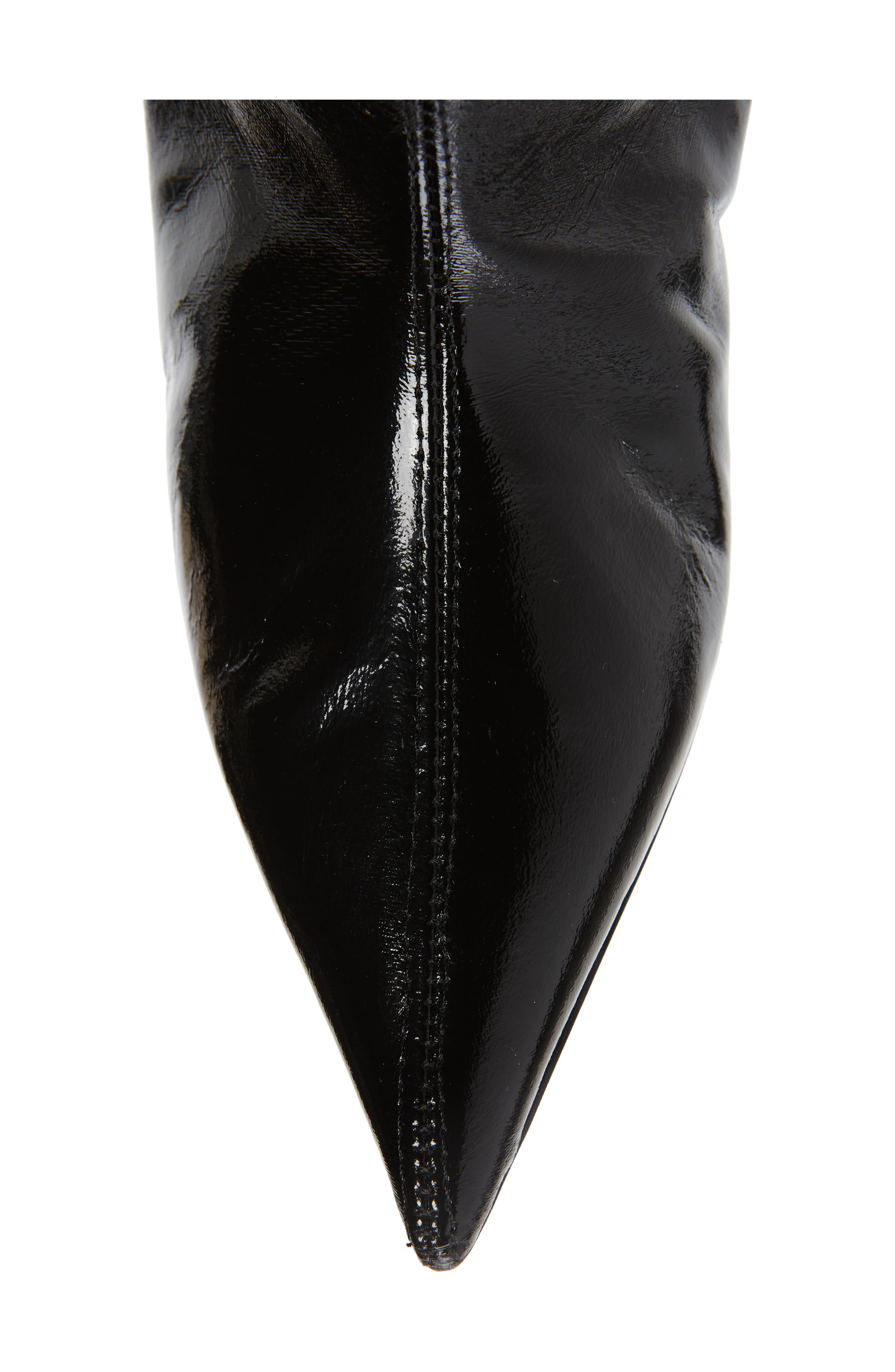 Ganni Slouchy Pointed Toe Knee High Boot, Alternate, color, 