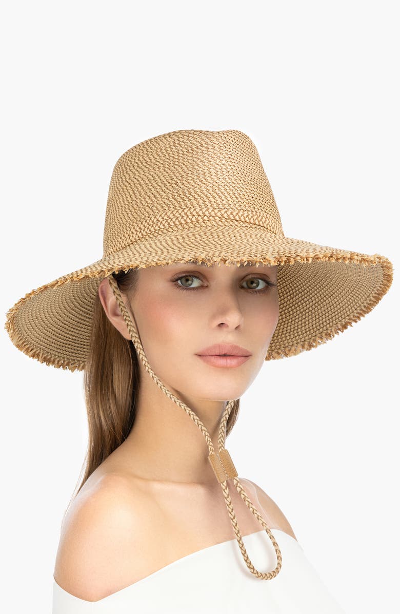 Eric Javits VIP Squishee Sun Hat, Alternate, color, Peanut